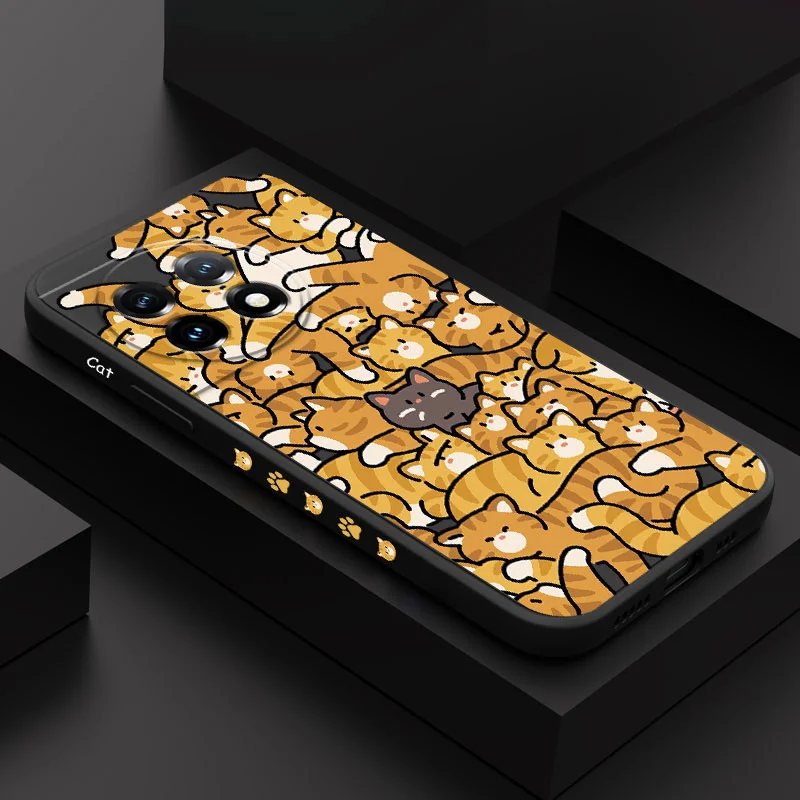 Чехол для телефона с изображением оранжевых кошек Oneplus 12 12R 11 11R 10 10R 10T 9R 9RT 9 8T 8 7 7T Pro