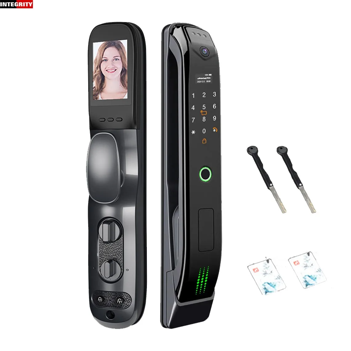 

2022 New Design Smart Fingerprint Door Lock Easy To Install Smart Door Lock For Wood Door Aluminum Alloy Smart Home Door Lock