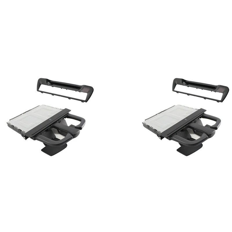 2X задний подлокотник подстаканник объемная отделка Набор черный подходит для A6 /