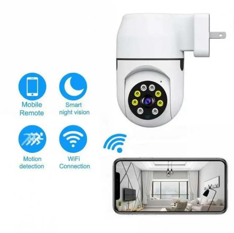 

Wireless Ptz Camera Infrared Mini Camera Two-way Voice Intercom 360 Rotate Wifi Ip Camera Motion Detection 1080p 2mp