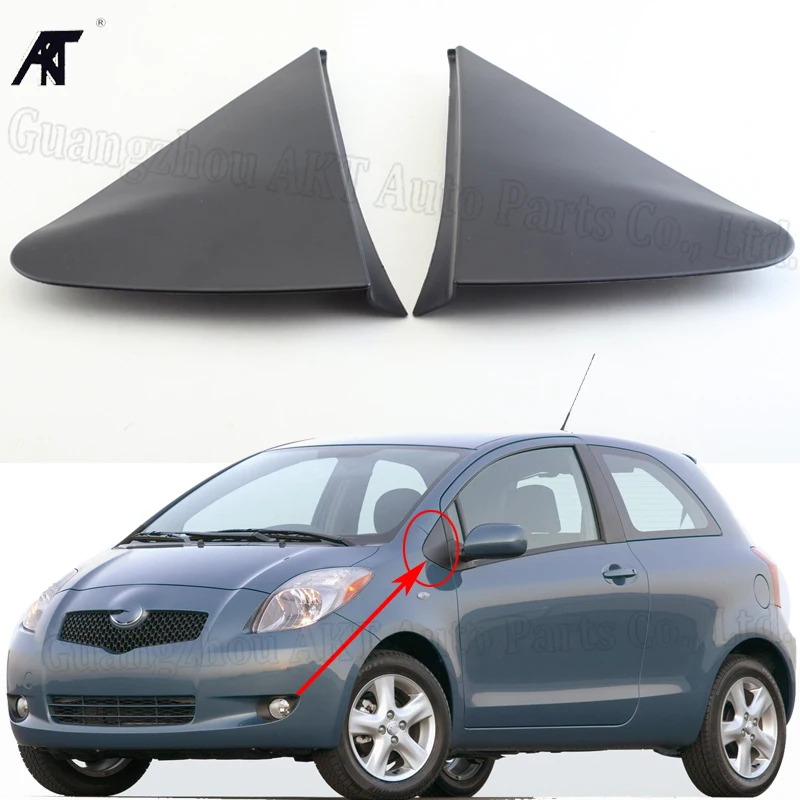 

60117-0D100 60118-0D100 Pair Side View Mirror Fender Corner Trim Cover for Toyota yaris 06-12