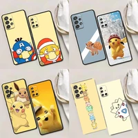 pokemon vulpix psyduck phone case for samsung a01 a02 a03s a11 a12 a21s a32 a41 a72 a52s 5g a91 a91s silicone case pikachu