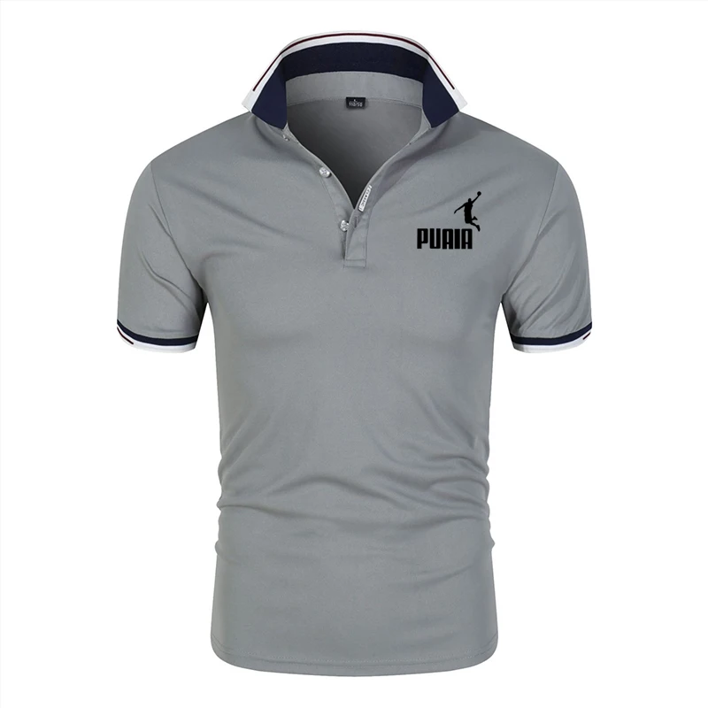 

2023 New Summer Polo Shirt Men Hot High Quality Men's Short Sleeve Top Business Casual Polo-shirt for Men
