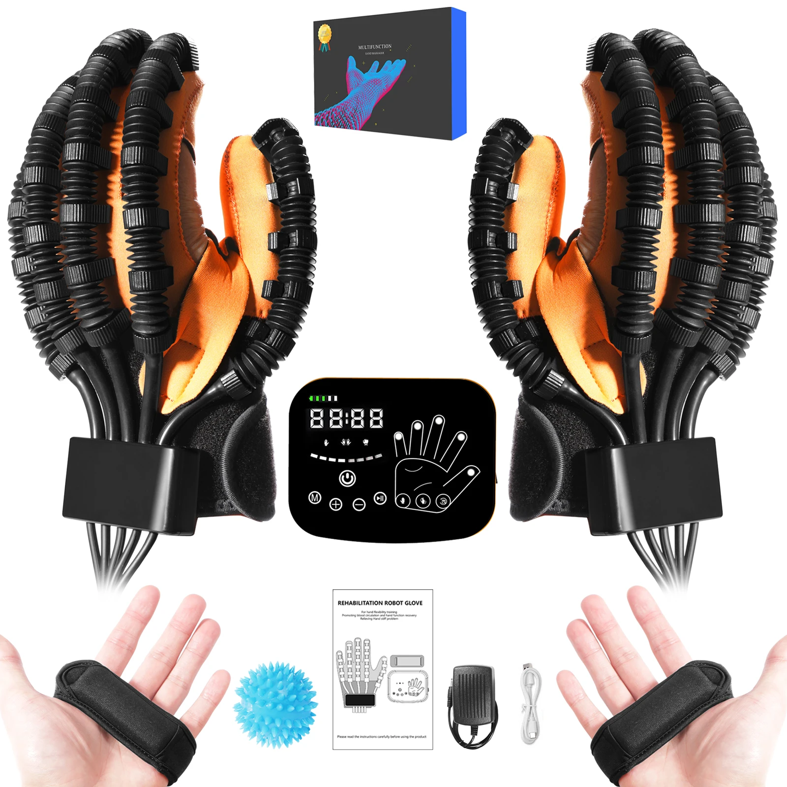

Hemiplegia Rehabilitation Robot Glove Finger Gloves For Hand Recovery Therapy Gloves For Stroke Hand Exerciser Equipment