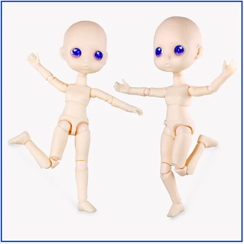 

New OB11 Doll Joint Movable Body 15cm Height No Makeup Pocket Doll 1/12 Bjd Dress Up Toy Gsc Body Accessories