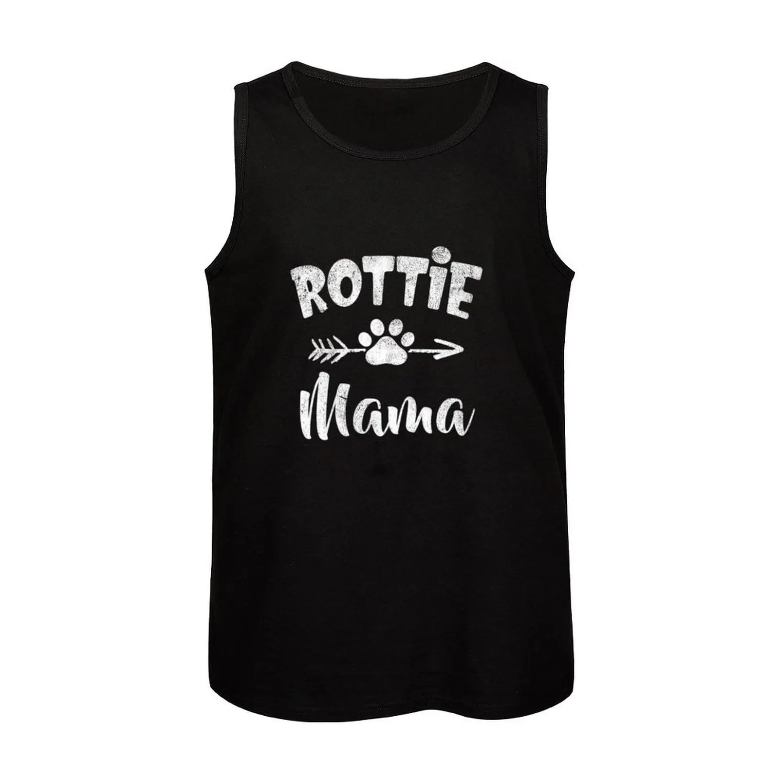 Мужская футболка Rottie Mama Paw из хлопка