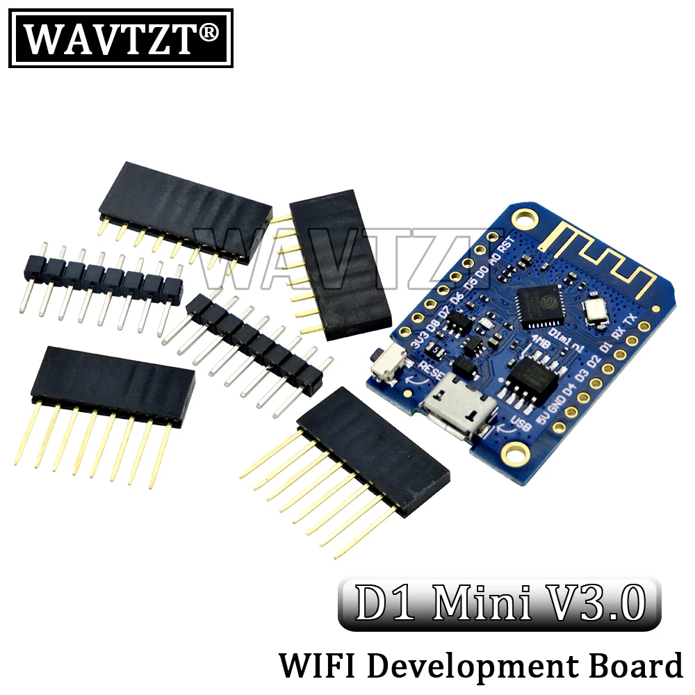 Плата для разработки Wemos D1 Mini V3.0.0 WIFI на основе ESP8266 CH340 CH340G 4 Мб для Arduino Nodemcu V2 MicroPython