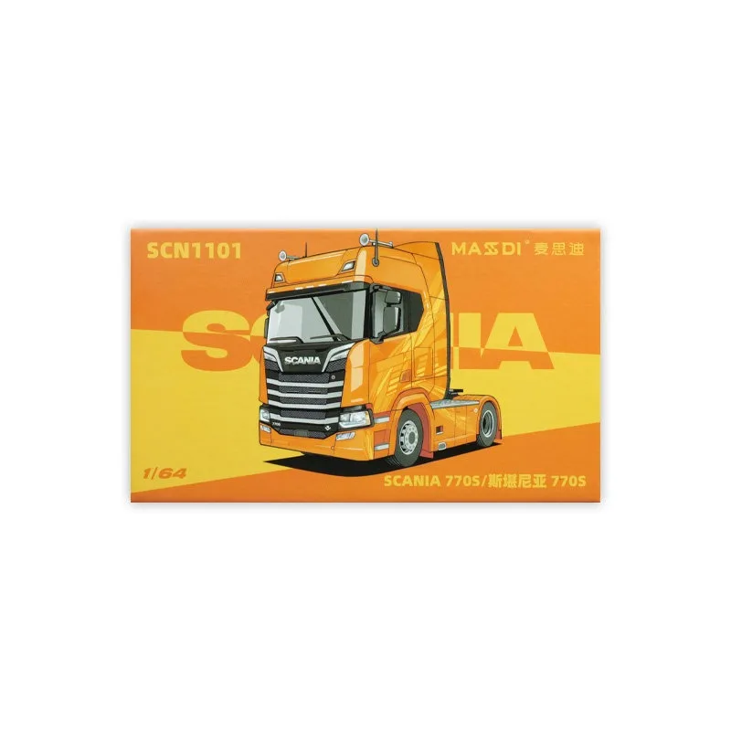 MASDI 1:64 Модель грузовика Scania R500 с прицепом, литая под давлением, из сплава, статическая модель, коллекционная, малая масштабная модель, подарок для мальчиков. (art.: 3920db426ffad) - 3920db426ffad