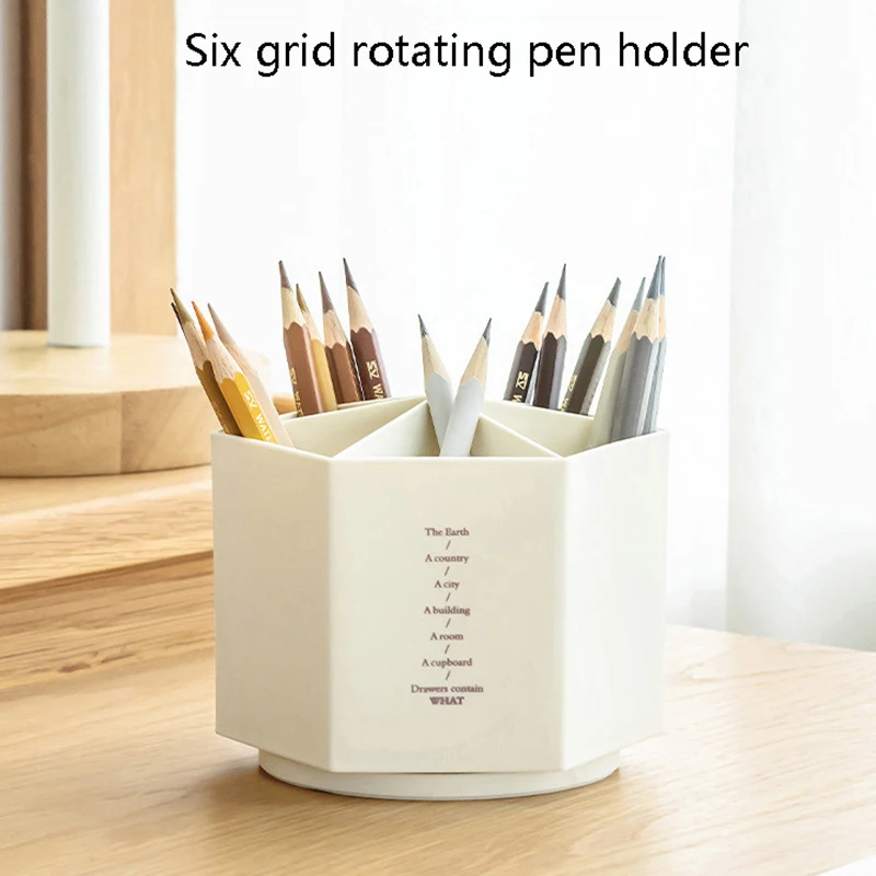 

Multifunction 360 Degree Rotating Pen Holder Creative Large Capacity Desktop Storage Box Desk Organizer Accessories