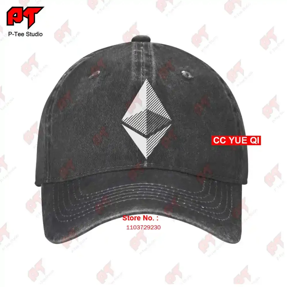 Ethereum Cryptocurreny Bitcoin Geek Черные базовые бейсболки Кепка для грузовика R8QL