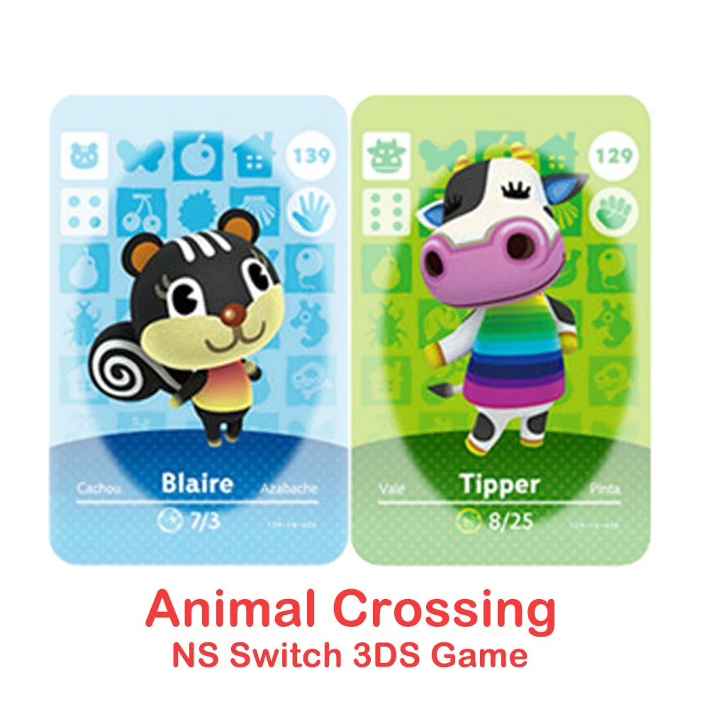 Карта Amiibo для игры Animals Crossing New Horizons - Ankha, Marshal, Maple, набор для Switch NS и 3DS с NFC картами серии 2 от 127 до 163.