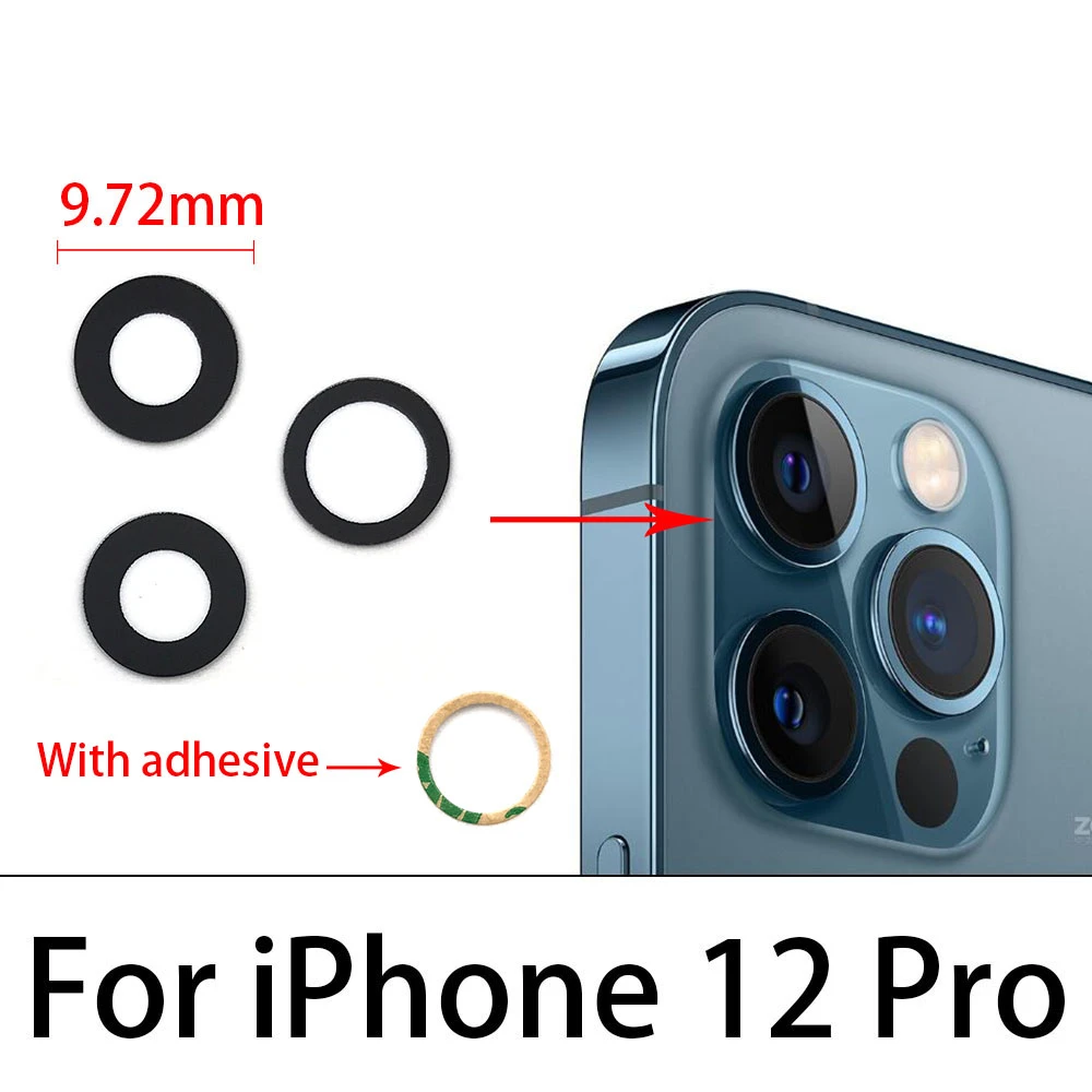 

Back Camera Glass Lens Rear Camera Glass Glue For Iphone 11 12 13 Pro Max Mini Replace Repair Spare Part