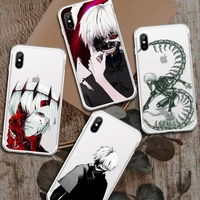 tokyo ghoul anime phone case transparent soft for iphone 12 11 13 7 8 6 s plus x xs xr pro max mini