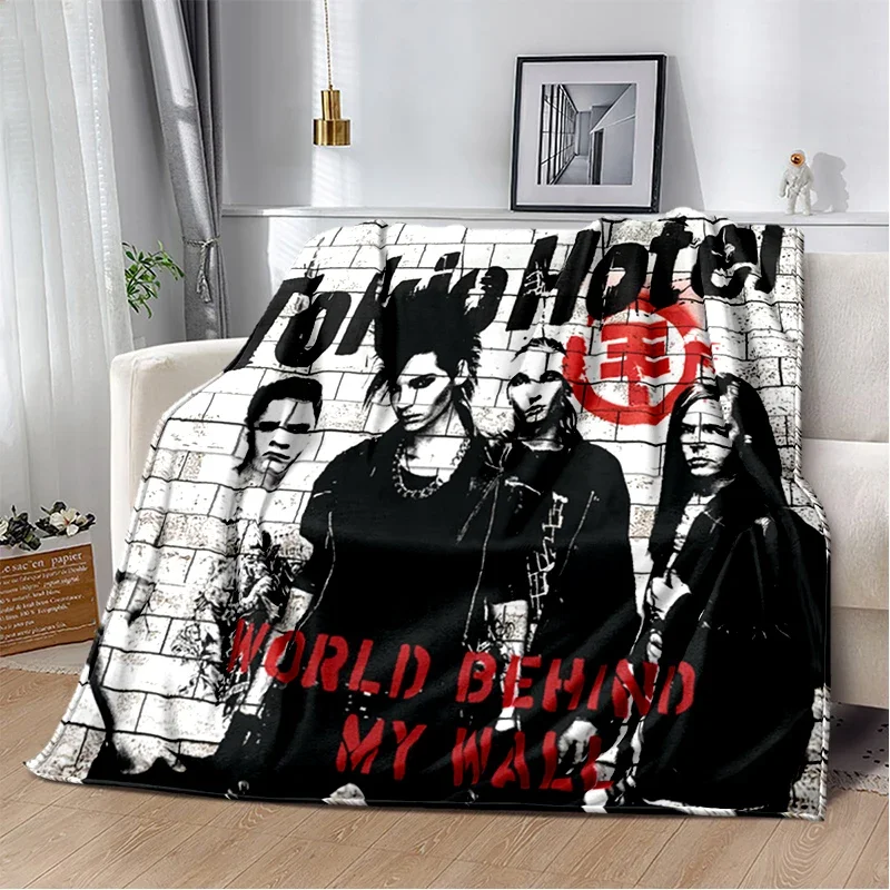 Фото Одеяло Bill Tom Kaulitz Tokio Hotel Rock Band 2025 в новом стиле, мягкое одеяло для дома, спальни, кровати, дивана, детский подарочный чехол №4