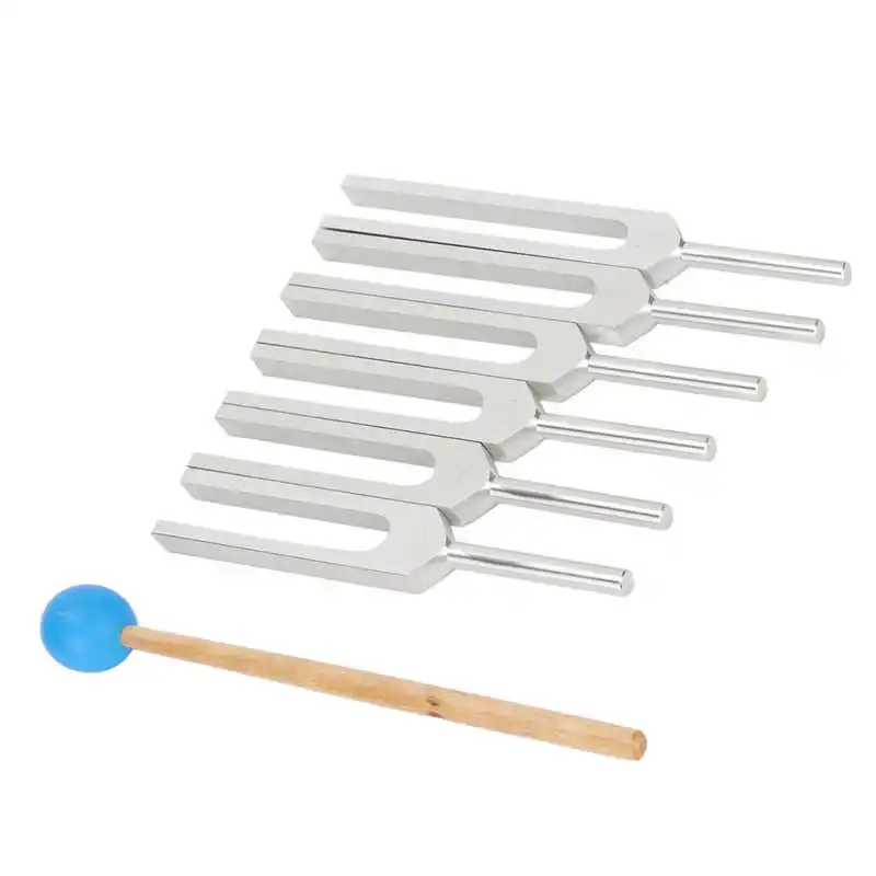 

Sound Therapy Tuning Fork Aluminum Alloy Clear Tone Chakra Tuning Fork Set for Night