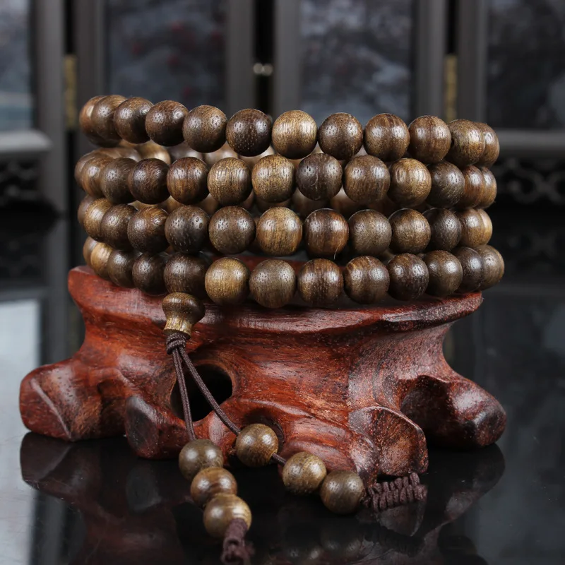 Прямая поставка с завода Kalimantan браслет из бусин Будды агарового дерева высоким