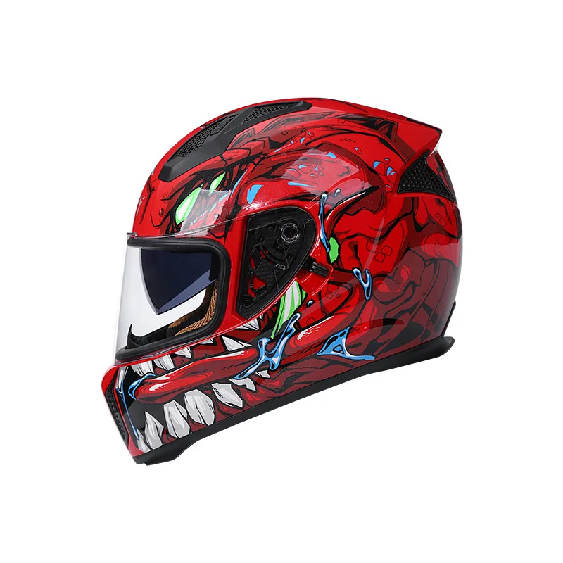 

Профессиональный защитный шлем с двойным объективом гоночный мотоцикл шлем для езды по пересеченной местности Полнолицевой шлем с поддержкой Bluetooth