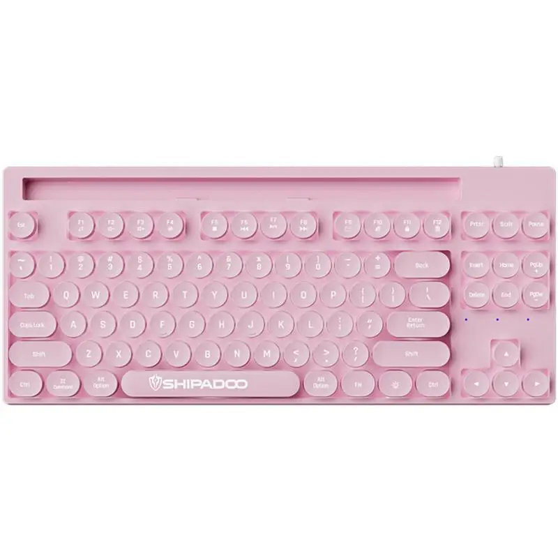 

Usb Ergonomics Keyboards Universal Luminous Kyboard 87 Keys Ergonomic Pc Accessories Waterproof Game Keyboard For Pc Laptop Mini