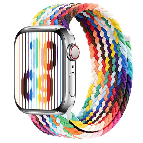 RMUTANE Плетеная петля из нейлона для Apple Watch