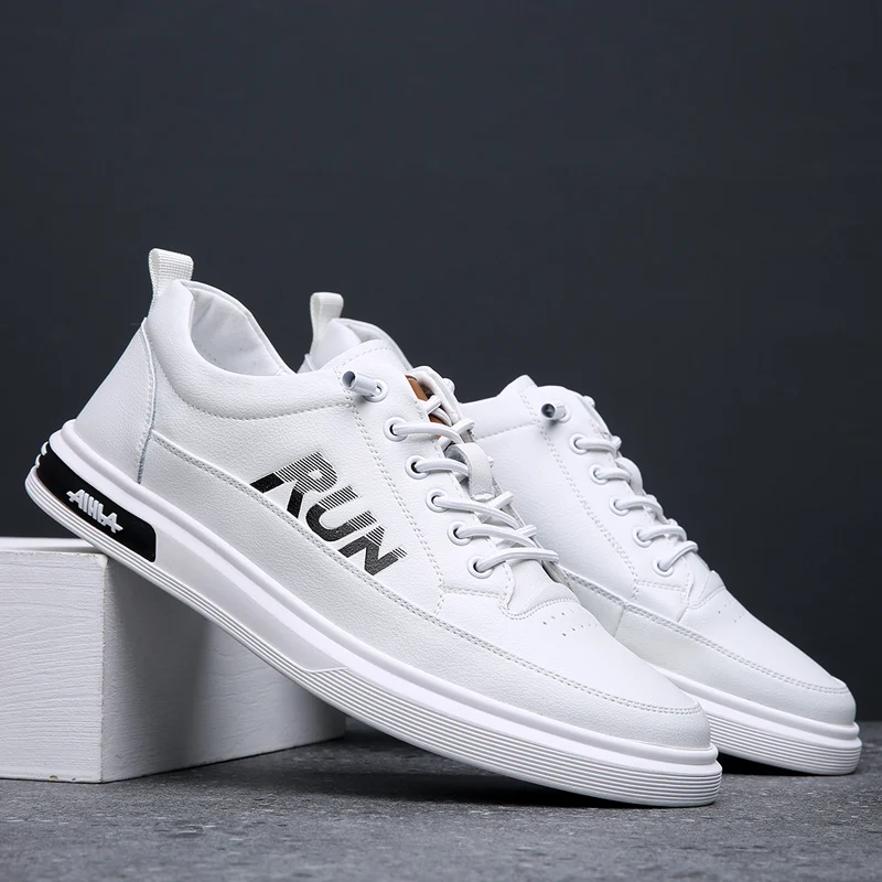 

Men Running Shoes Best Quality Sport Shoes For Male Real Leather Men's Sneakers Men Skateboarding Shoes Athletic Walking
