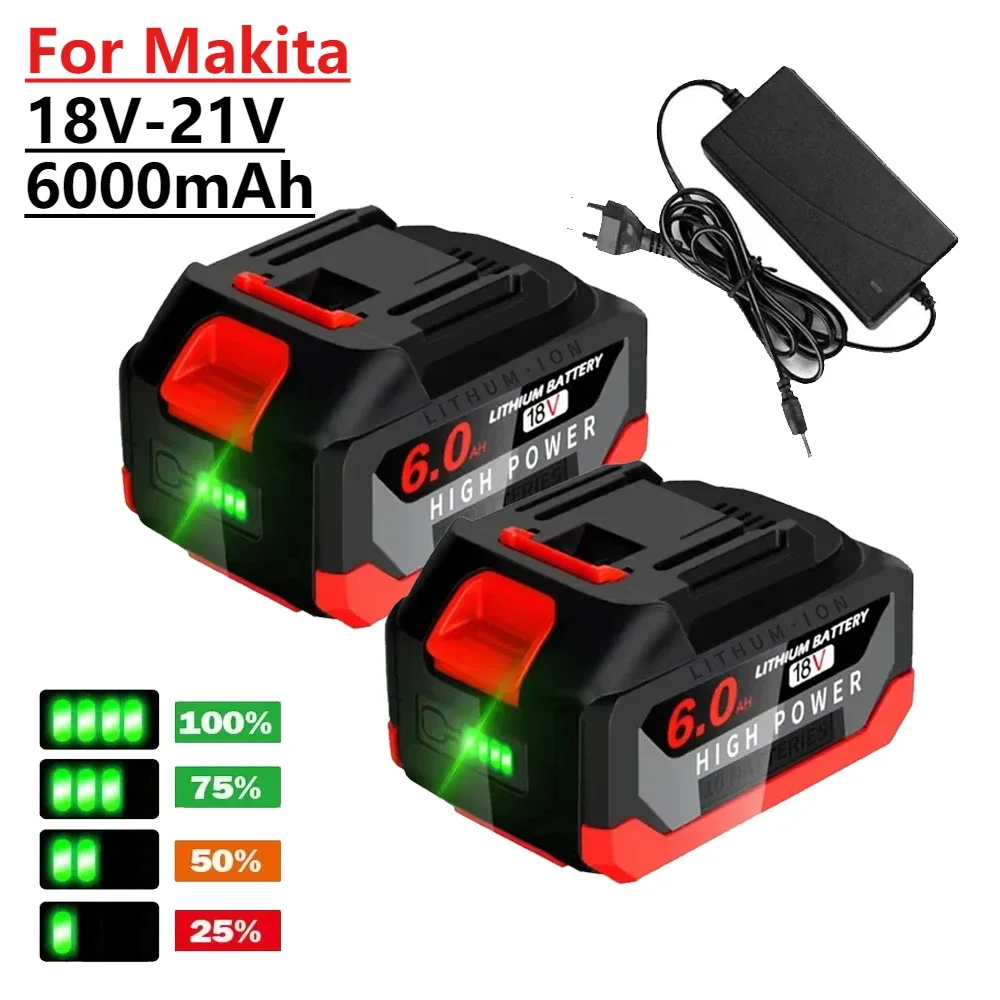 Литиевая батарея XMSJ 18В 6.0Ач для Makita