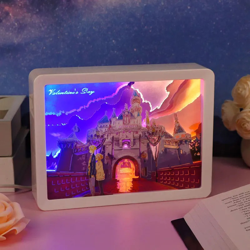 3D Бумажная рамка для фотографий сделай сам бумажная рукоделие теней бумаги