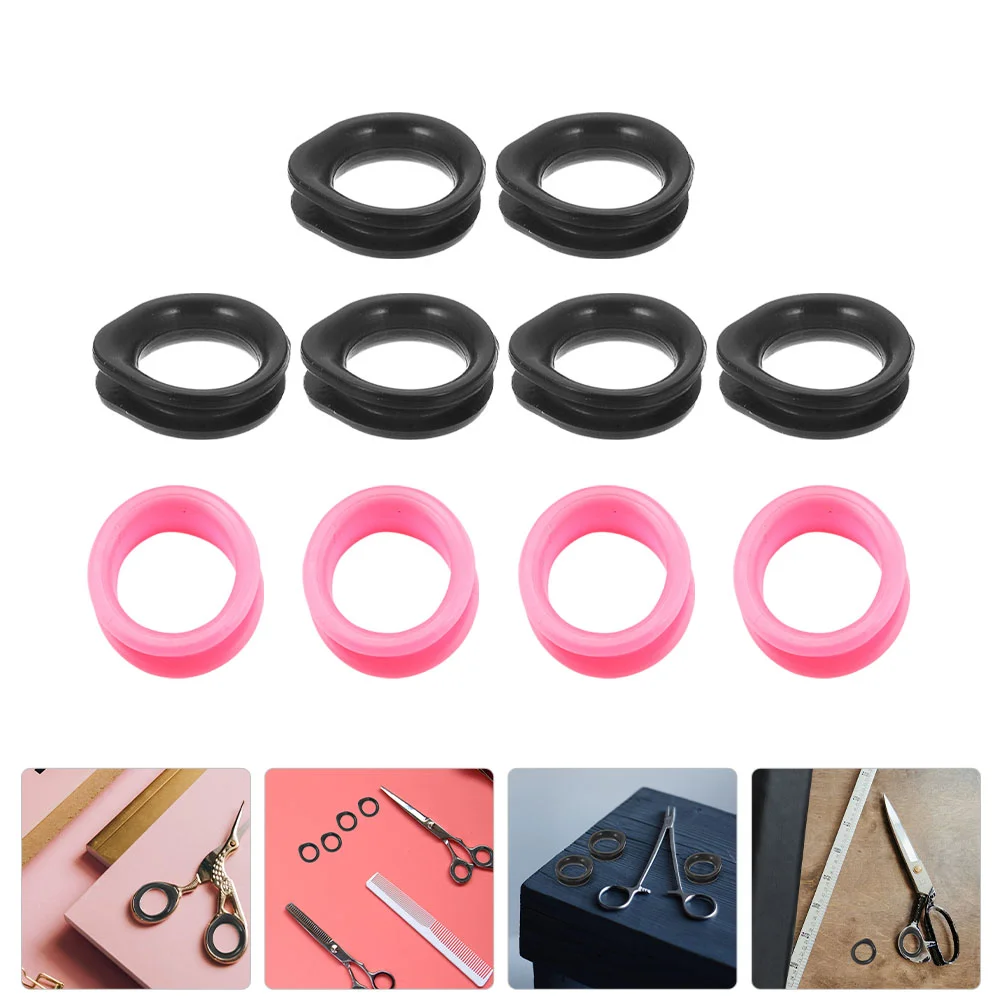 

Finger Ring Scissors Shear Silicone Scissor Shears Rings Grooming Protector Grips Hair Haircutting Hairdressing Professional Dog