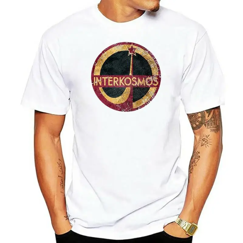 

Мужская футболка с коротким рукавом CCCP Interkosmos V05 унисекс футболка женская мужская футболка футболки топы