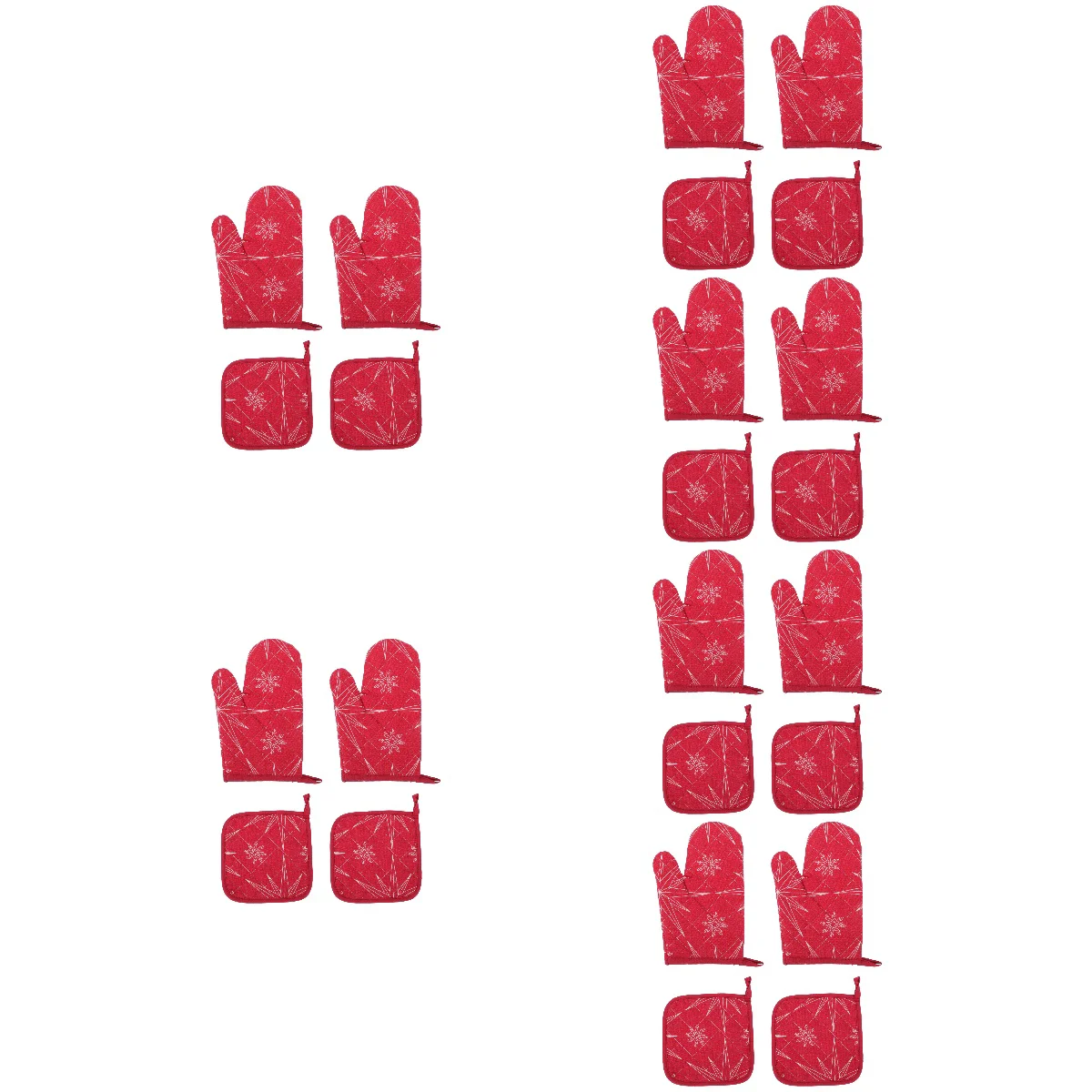 

Oven Gloves Mitts Heat Resistant Kitchen Pot Insulation Pad Holders Cottonglove Microwave Mittens Non Lining Mat Pan Baking