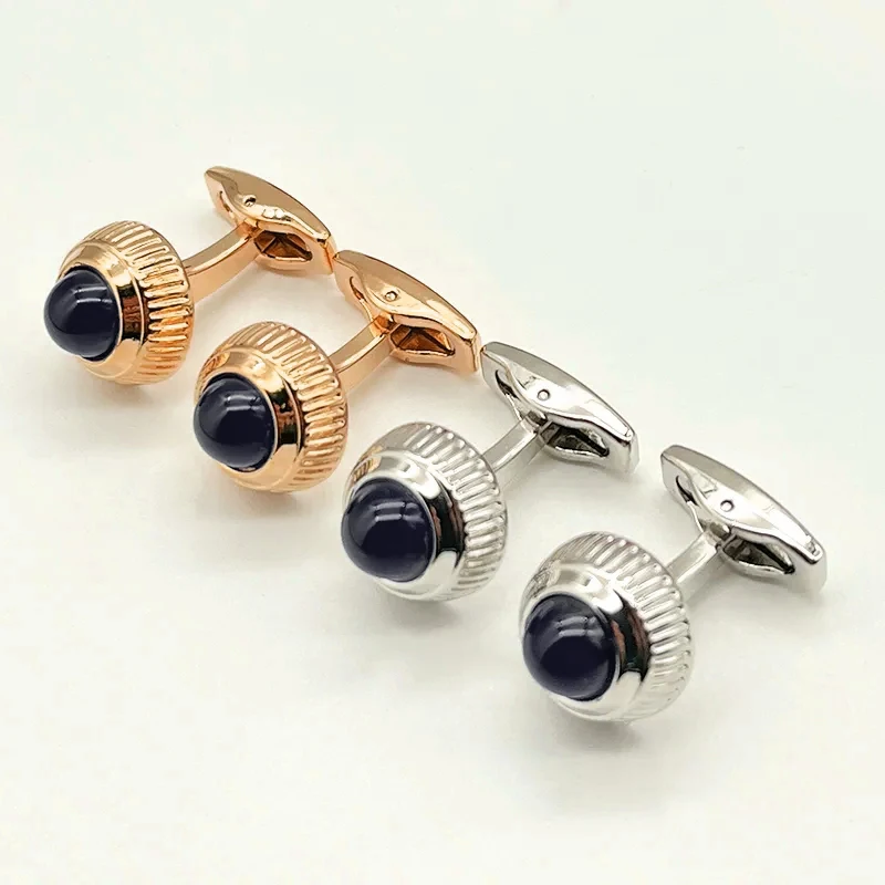 

MAS Luxury High Quality CT Sports Car Head Black Cuff Links Detail Men Business Suit Shirts CuffLinks Classic Buttons Box Set