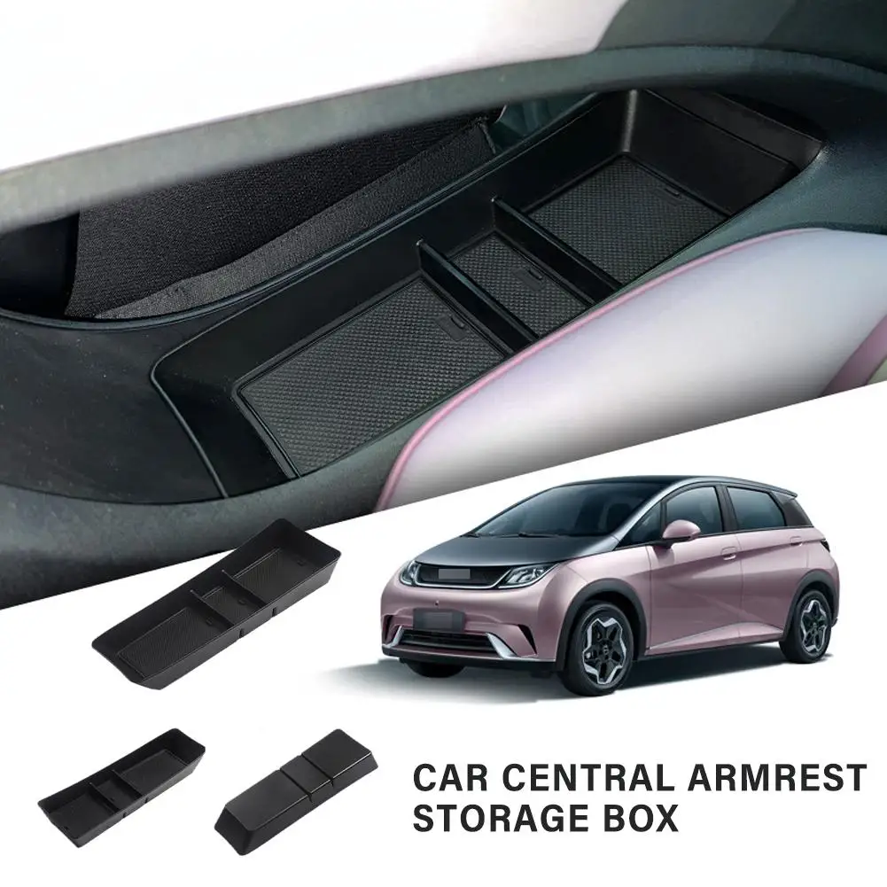 

Car Central Armrest Storage Box ABS For BYD Dolphin 2023 2024 EV Center Console Organizer Containers Tray Dolphin Accessori D5Y5