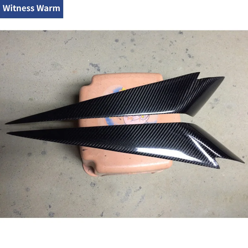 Передний бампер из углеродного волокна спойлер накладка на фару отделка для