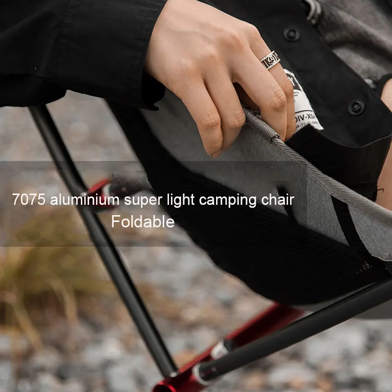 Портативный складной стул ультралегкий из ткани Оксфорд для отдыха на открытом