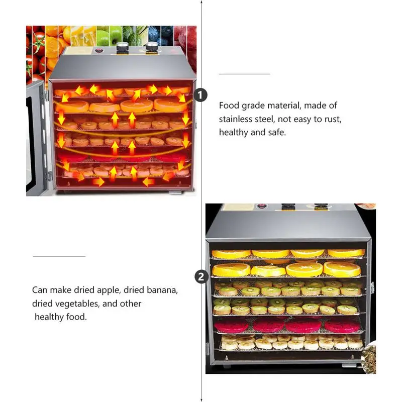 Пищевой Дегидратор для фруктов и овощей с вилкой Великобритании сушилка