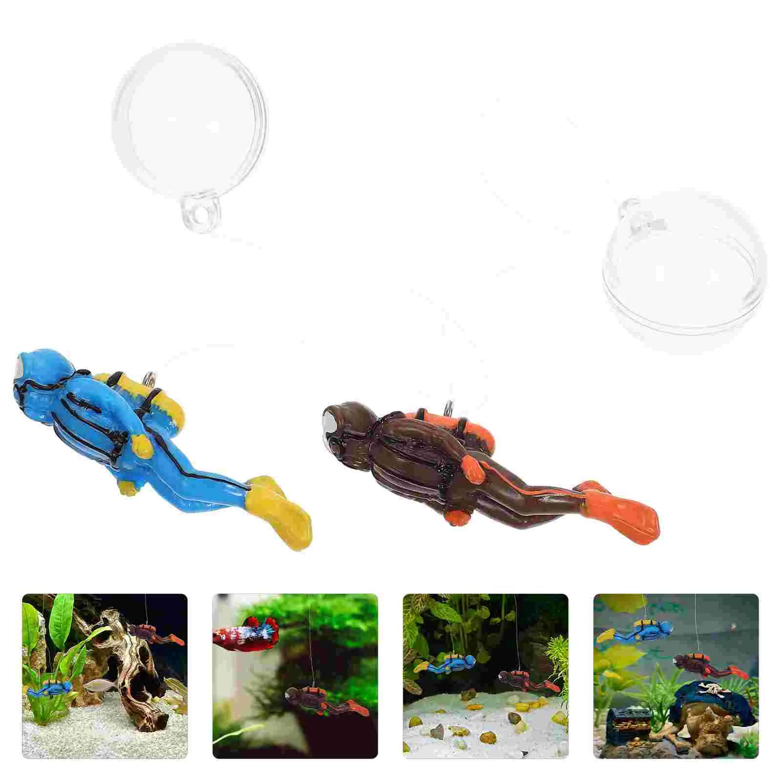 

Aquarium Divertank Floating Ornament Ornaments Decorations Mini Decoration Miniature Underwater Figurines Figurine Figures