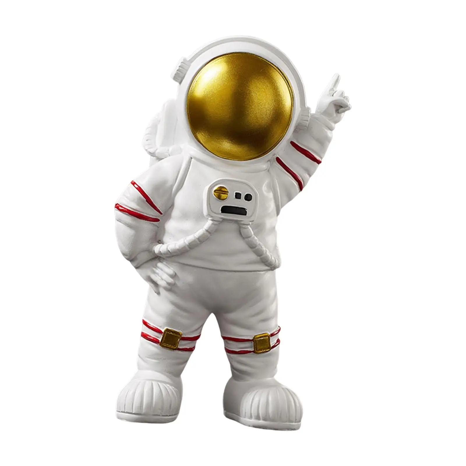 

Большая статуя космонавта, скульптура, статуя космонавта, яркая статуя астронавта для книжной полки, детская комната, настольное пространство, тема