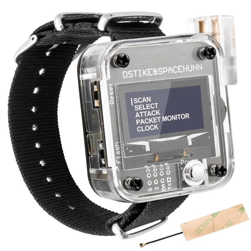 

HOT-Wifi Deauther Watch V3 ESP8266 Programmable Development Board Wearable Smartwatch OLED/Control/Test Tool LOT