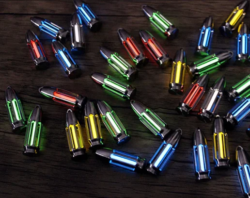 

TC4 Titanium Tritium Lamp Self-Luminous Lanyard Bead Bracelet Necklace Bead Pendant Zipper Flashlight Beads EDC Tools