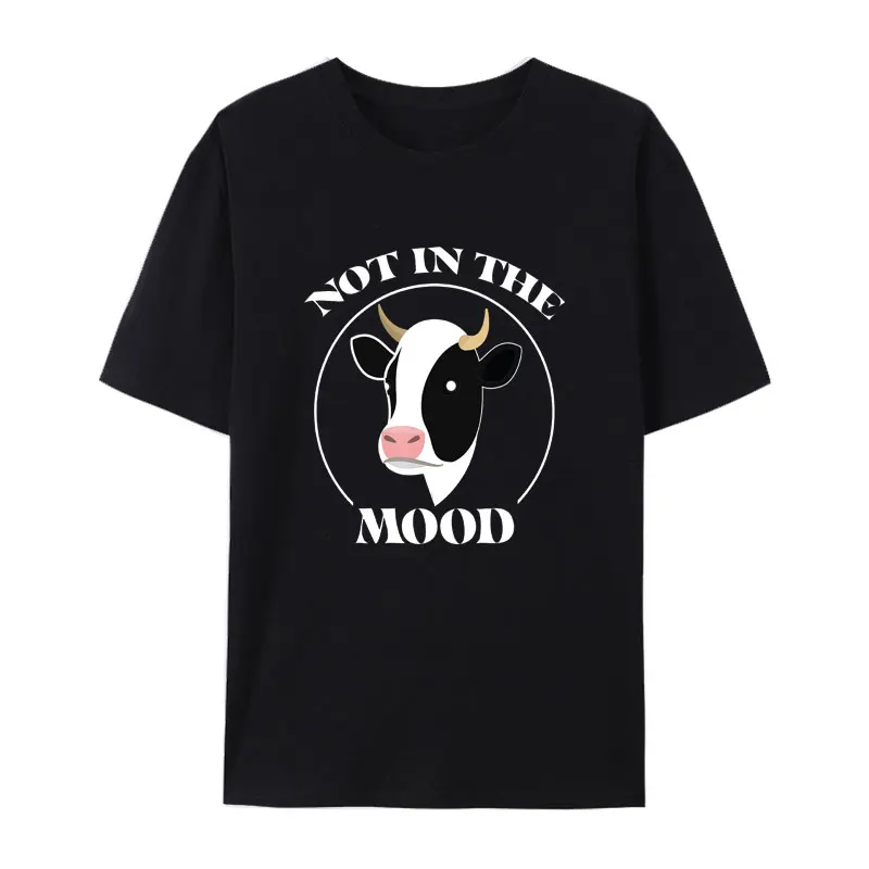 Футболка женская хлопковая с забавным принтом не в настроении