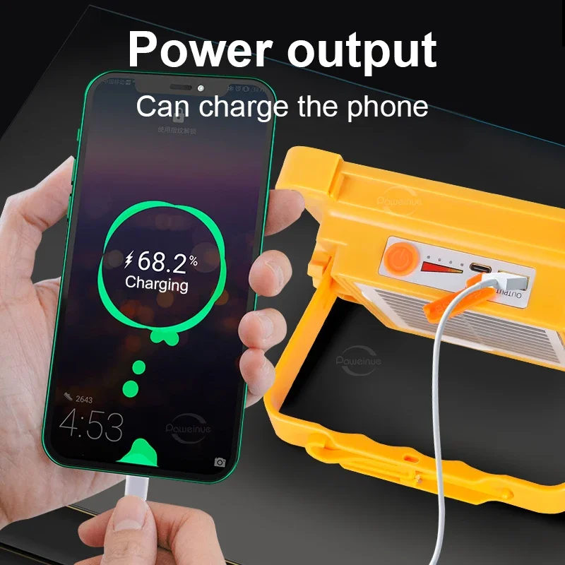 Новый перезаряжаемый фонарь для кемпинга на солнечной батарее 20000 мАч