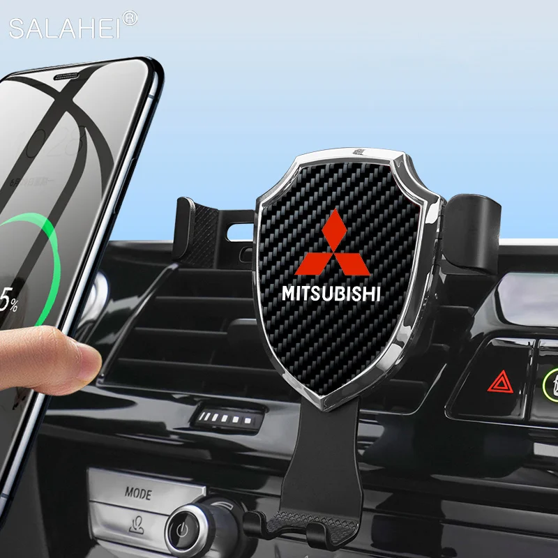

Auto Phone Holder Car Air Vent Clip Mount Mobile Phone Stand For Mitsubishi Outlander ASX Lancer EX L200 Mirage Pajero Galant