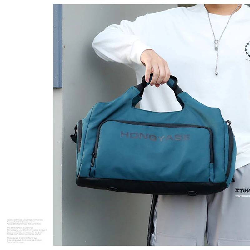 Gym Sports Bag for Women Thermal Travel Fitness Duffle Shoe Luggage Duffel Waterproof Tote Handbags Weekend Yoga Shoulder Bag