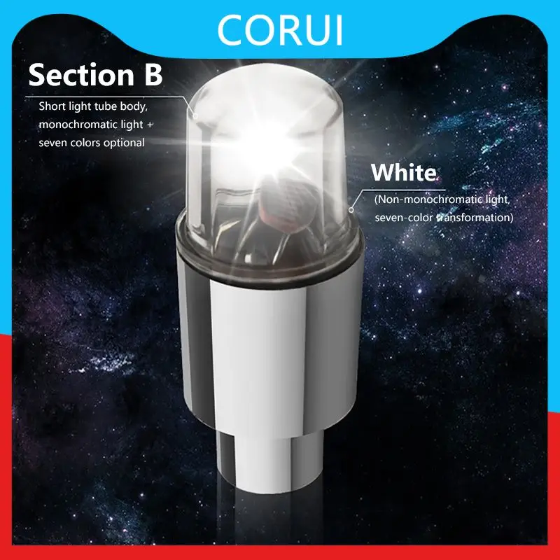 

2 шт., водонепроницаемые светодиодные фонари для колес