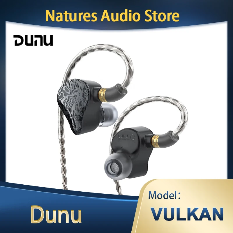 

DUNU VULKAN DK-X6 2DD+4BA HIFI Hybrid Drivers In-Ear Earphone IEM Earbuds 0.78mm Detachable Cable 2.5+3.5+4.4mm Twist-lock Plug