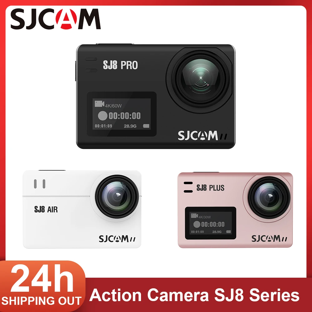 

SJCAM SJ8 Series Action Camera ASJ8 Air/SJ8 Plus/SJ8 Pro 1290P 4K WIFI Remote Control Waterproof Anti-shake Sports Helmet DV