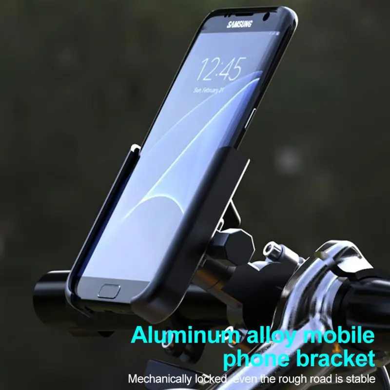 

Aluminum Alloy Bicycle Rack For Car 360 Rotation Support Cellphone Motorcycle Shockproof Mobile Phone Support Bike Accessories