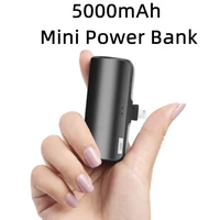 Mini Power Bank 5000mAh Portable Charging Powerbank Mobile Phone Spare External Battery PoverBank For iPhone Samsung Xiaomi