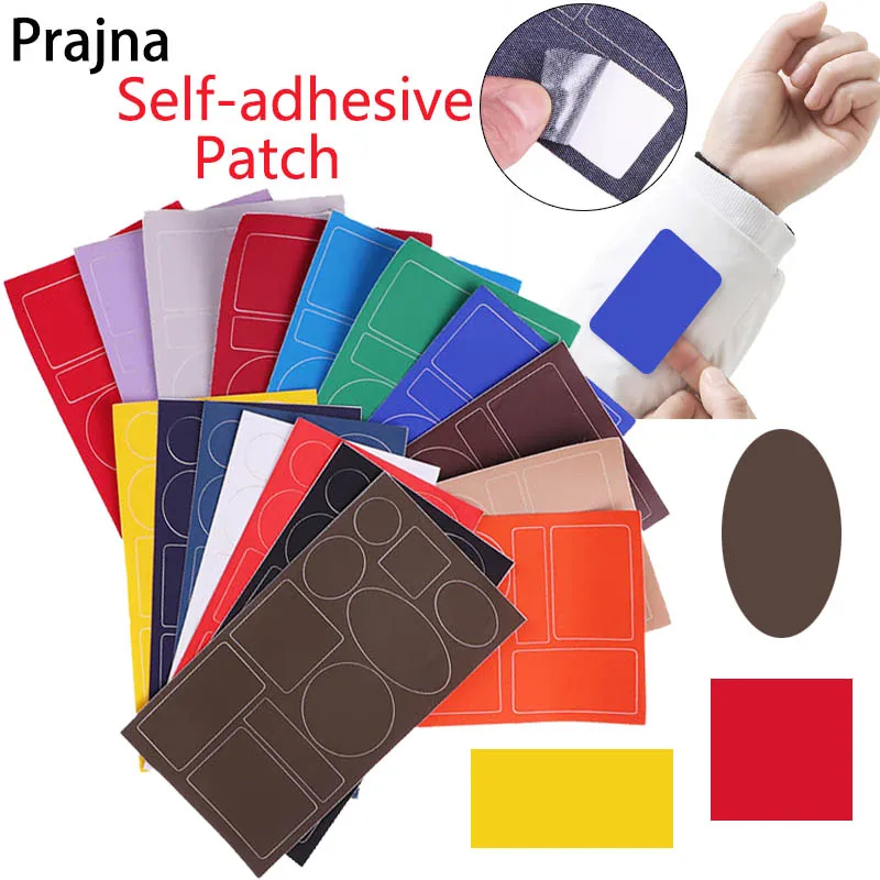 

10X18cm Self-adhesive Denim Patches for Clothes DIY Stripes Iron on Appliques Jeans Pants Elbow Knee Clothing Stickers Badge DIY
