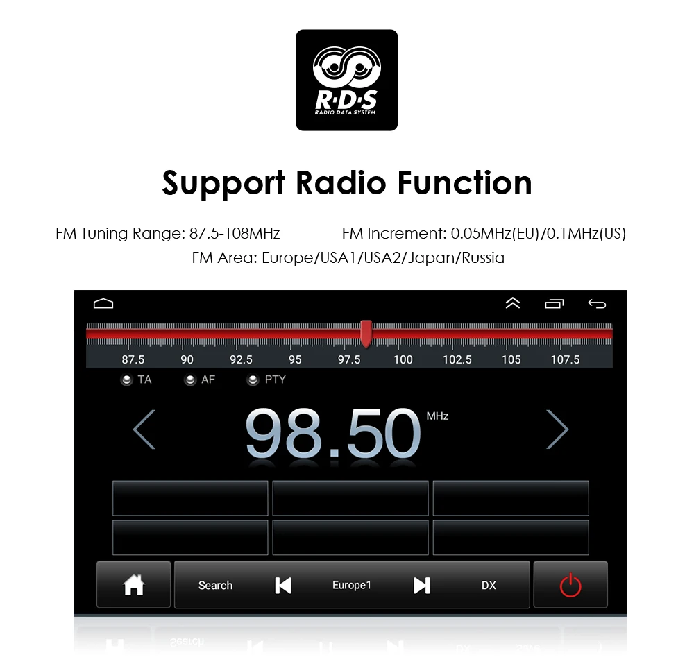 Автомобильный мультимедийный плеер универсальная стерео-магнитола на Android с