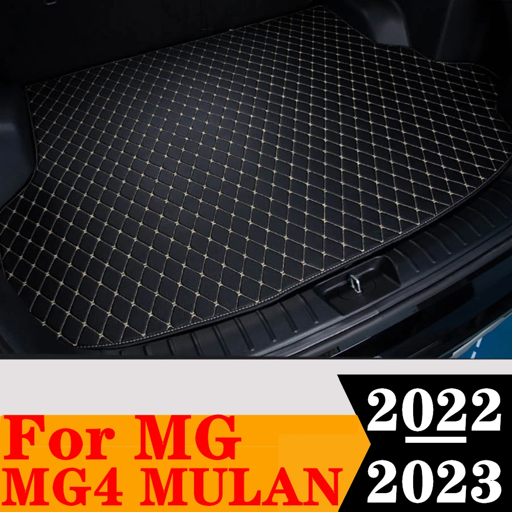 

Sinjayer Car AUTO Trunk Mat ALL Weather Tail Boot Luggage Pad Carpet Flat Side Rear Cargo Liner Cover For MG MG4 MULAN 2022 2023